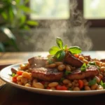 Freshly prepared 3-ingredient Brazilian Mounjaro on a rustic table with natural lighting