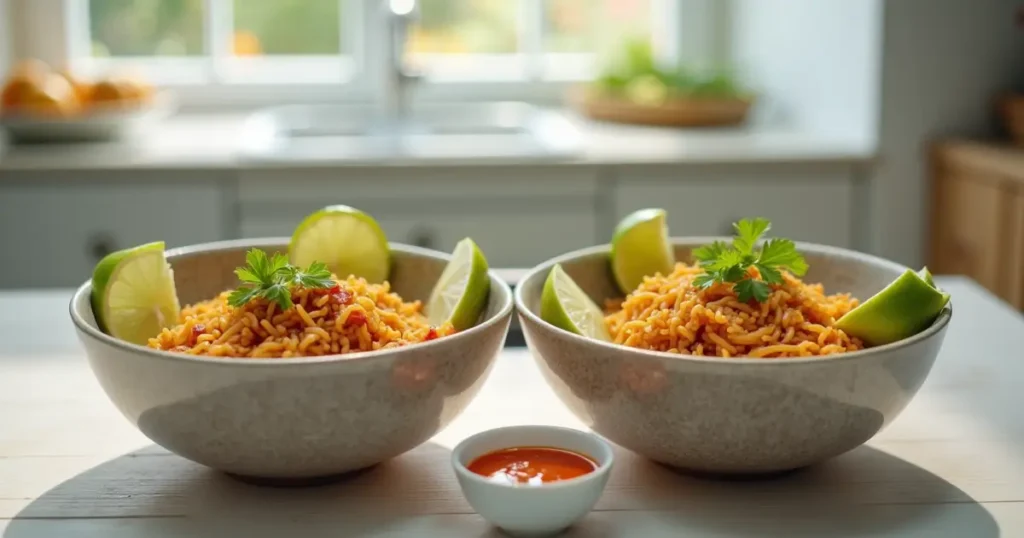 Served bowls of Brazilian Mounjaro Tecipe with garnish
